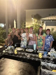 Bachelorette party Hibachi dinner at 30A, Destin, Panama City Beach, private chef for girls' weekend