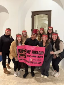 Private Hibachi chef 30A, Hibachi Destin, bachelorette party, birthday party, Panama City Beach vibes