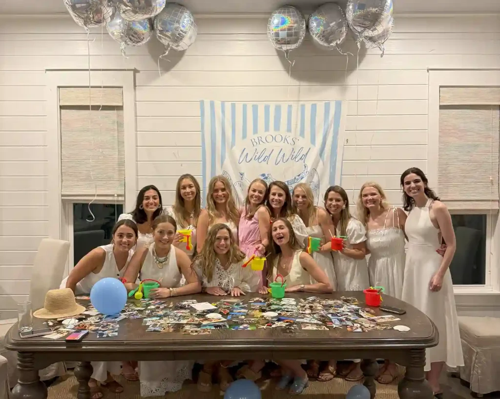Guests enjoying a private hibachi dinner party on 30A Florida